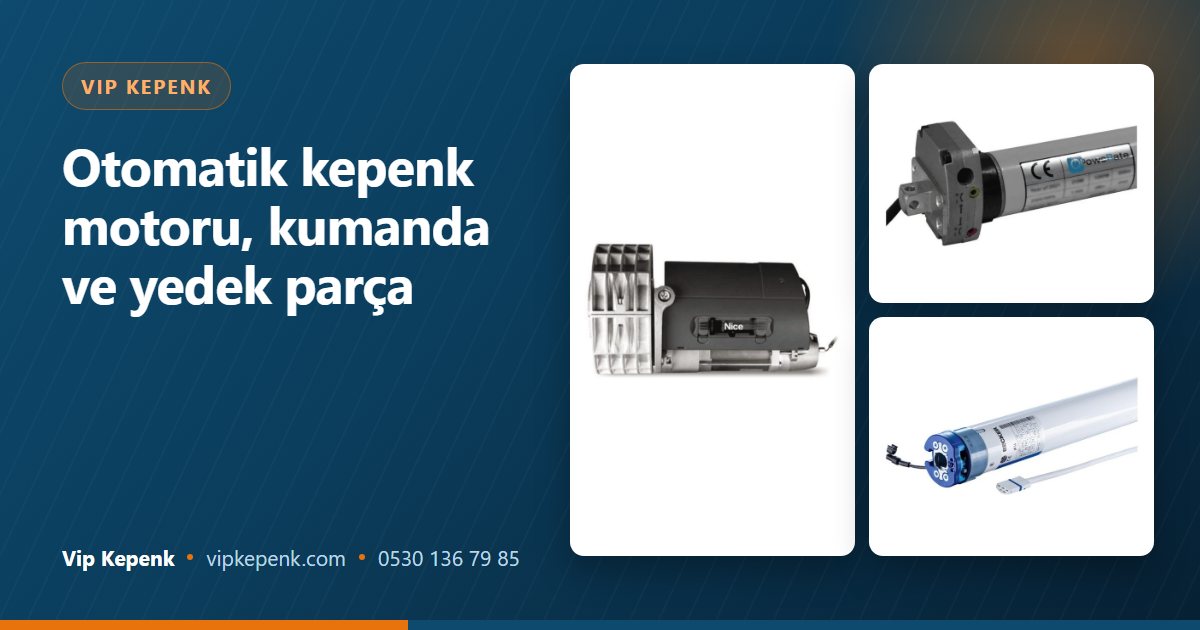 Elero otomatik kepenk ürünleri