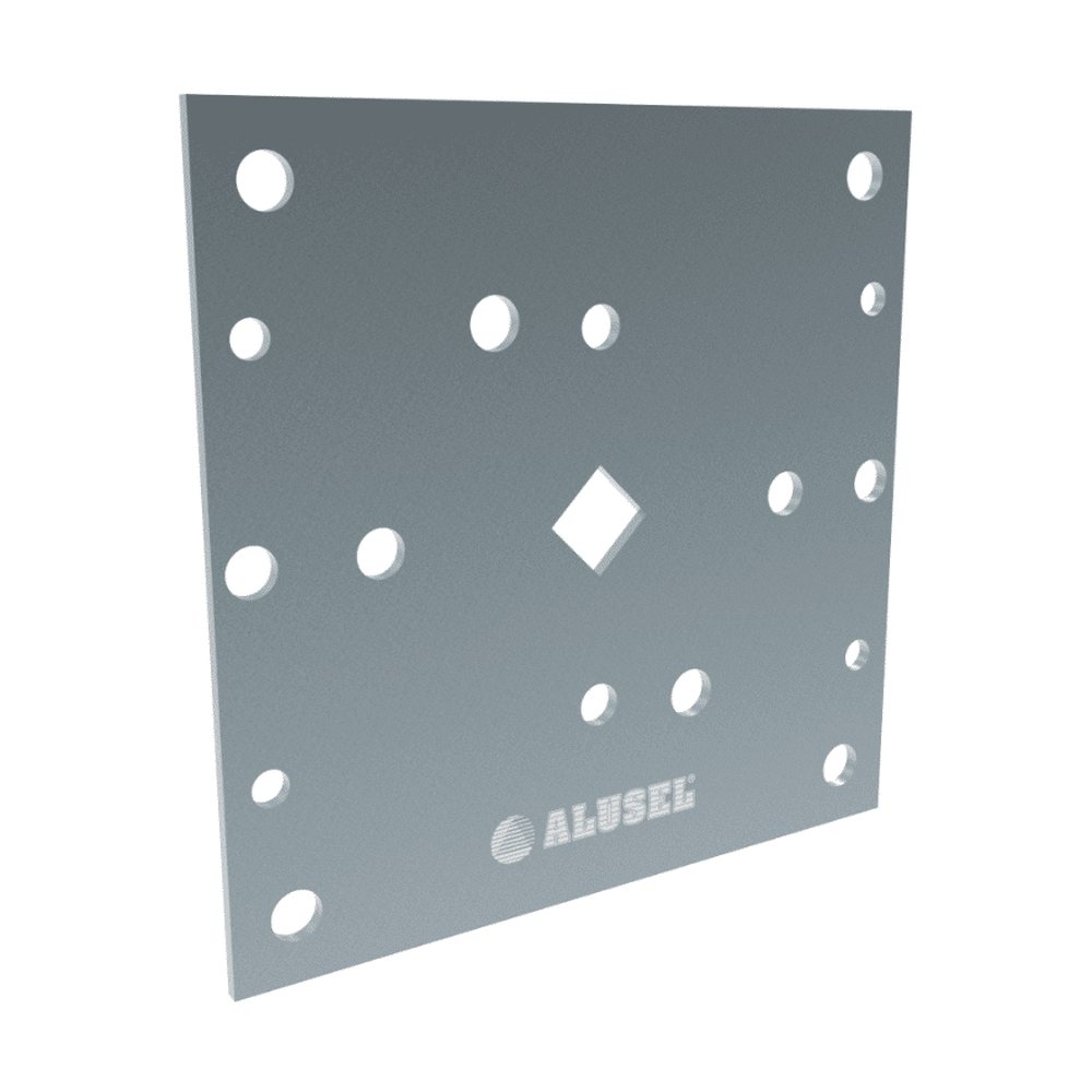 100×100 mm Tüp Motor Yatak Plaketi